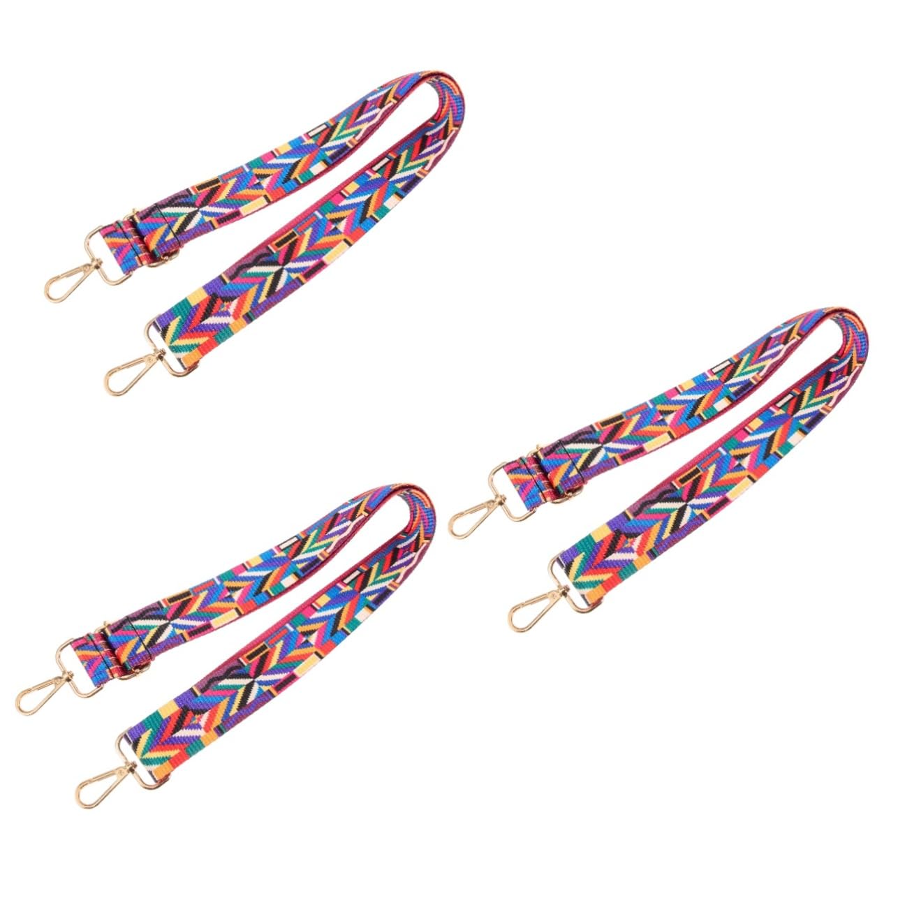 Lurrose 3 Stück Bunte Schultergurte Bag Straps taschengurt umhängegurt schultergürtel Damenhandtaschenriemen Kettenriemen Griffe Ersatz des Taschenriemens Riemen für Handtaschen Polyester von Lurrose