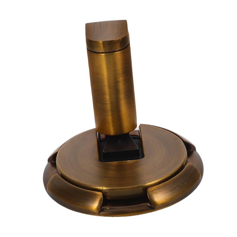 Lurrose Lochfreier Türstopper Türspaltfüller Bodentürstopper Türstopperboden Bodenstopper Türgriffabdeckung Türstopper magnetisch selbstklebender Türstopper Türmagnete Zinklegierung Golden von Lurrose