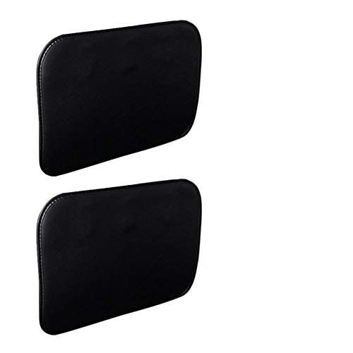 LuukUP 2 PCS Autositz Anti-Kick-Pad, Anti-Kick Verschleißfeste staubdichte Kissen dem Auto, Haken Design, um den Sitz zu fixieren, wasserdichtes Leder Abriebfest 16,77 13,11 Zoll (Schwarz) von LuukUP