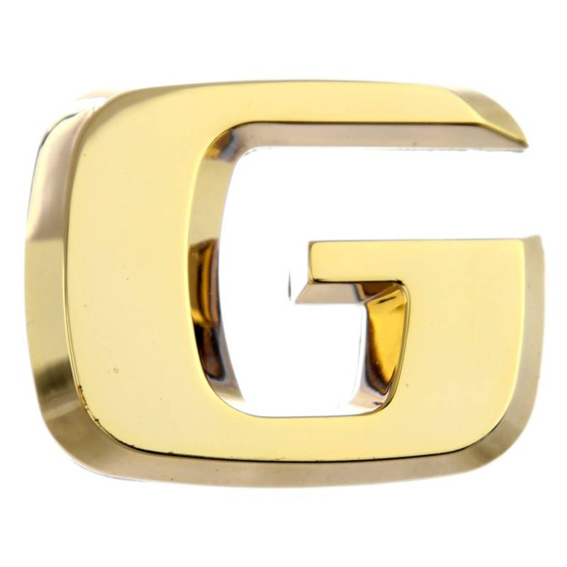 Luxbling Auto Chrom 3D Buchstabe - Gold - G von Luxbling