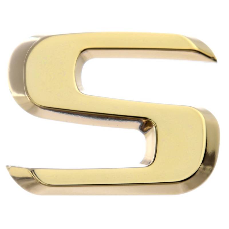 Luxbling Auto Chrom 3D Buchstabe - Gold - S von Luxbling