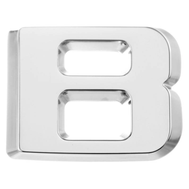 Luxbling Auto Chrom 3D Buchstabe - Silber - B von Luxbling