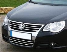 Luxyline Chrom Obere Kühlergrill Leiste passend für VW EOS von Luxyline