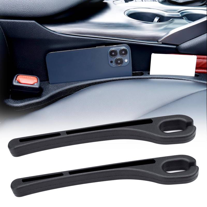 Lvefyti 2 Stück Car Seat Gap Filler,Autositz Lückenfüller,Universal Auto Sitzlückenfüller,PU Autositz Gap Plug,Auto Sitzlückenfüller für Auto Fahrzeuge SUV von Lvefyti