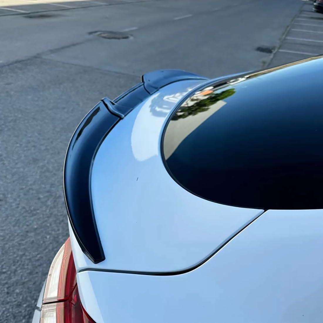 Auto-Heckspoiler für Mazda 3 Sedan BP 2019-2024, Dachspoiler, Kofferraumspoilerlippe, 3 Stück/Set, Gummispoiler,Gloss black von LwwGji