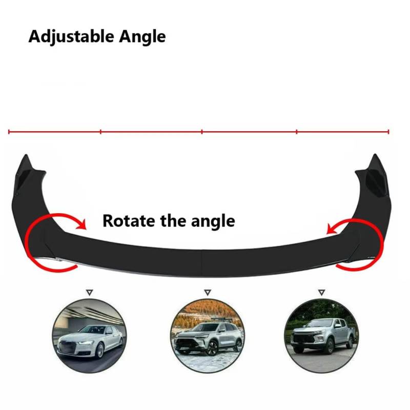 Frontspoilerlippe für Auto für Dacia Dokker 2013-2024, Frontspoilerlippe, Frontspoiler von LwwGji