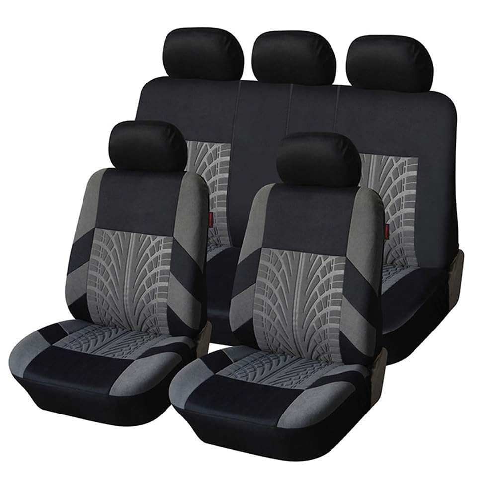 LyTTuu Auto Sitzbezügesets für Audi RS4,Sitzschoner Sitzbezug Sitzkissen Sitzauflagen Sitzplatzbezüge Wasserdichter rutschfest Zubehör,Grey von LyTTuu