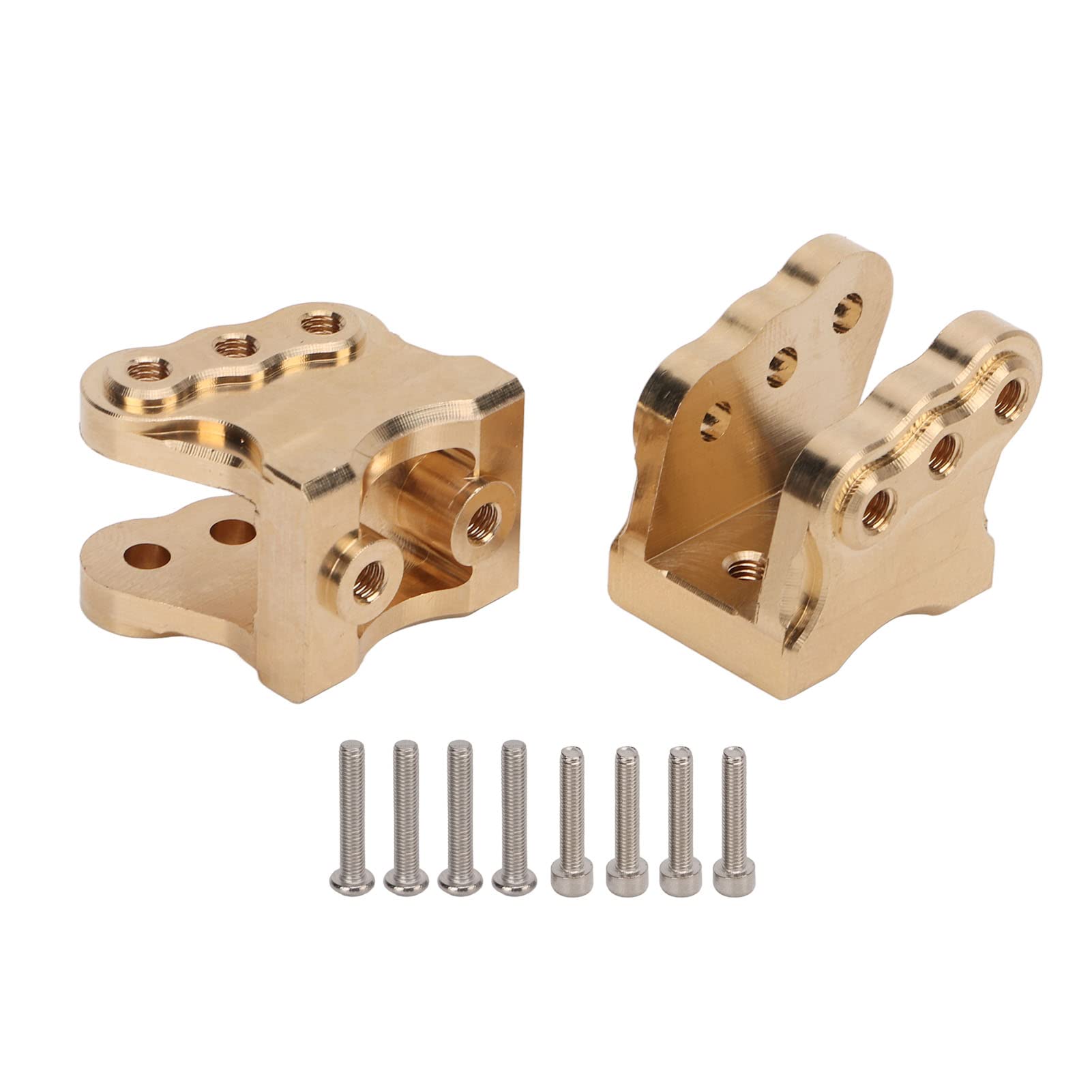 Lybunair 2Pcs Rear Axle Mount Set, Brass Replacement Suspension Link Mount with Screws for 1/10 RC Car von Lybunair