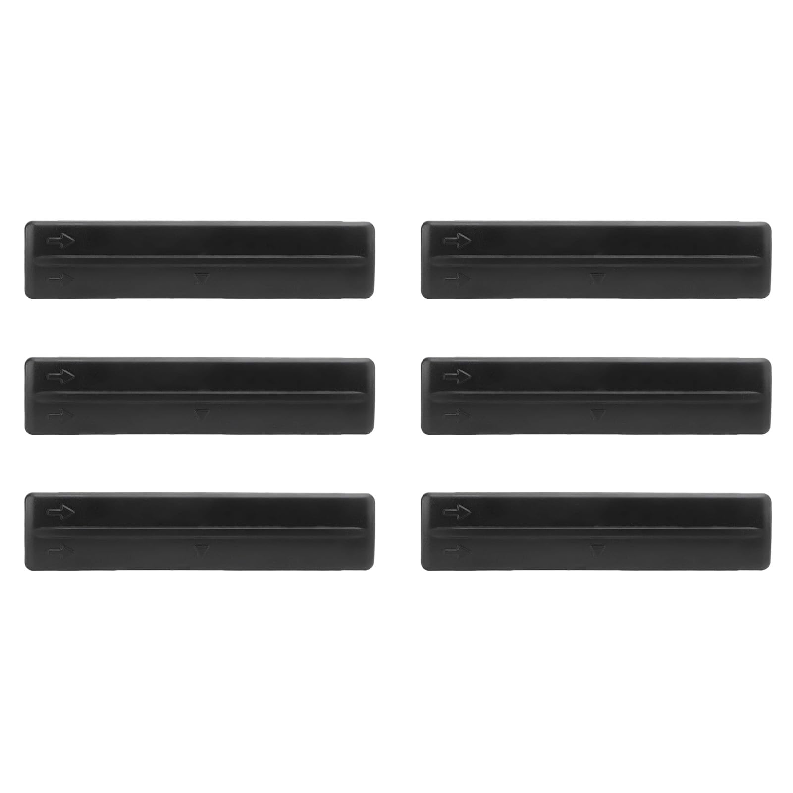 Lybunair 6PCS Dachregalentfernungsabdeckungskit, Hochfestigkeitsabbesser Tropf Rack Guss Trimmclips, kompatibel mit 2007 bis 2014 FJ Cruiser, enthält 12 Schrauben für sichere (Black: 7559635030) von Lybunair