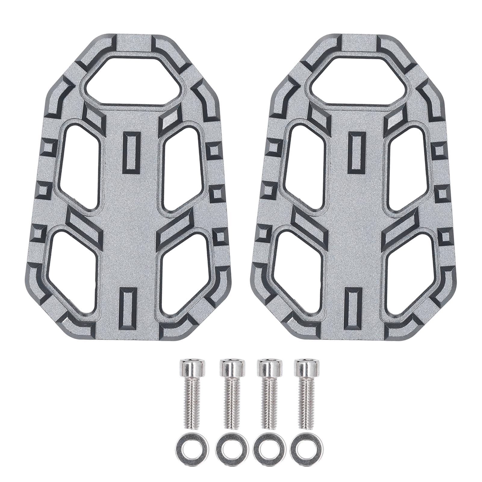 Lybunair Motorrad-Fußrasten, rutschfeste Fußstützen aus CNC-Aluminiumlegierung für X300 650 1000 (Grau) von Lybunair