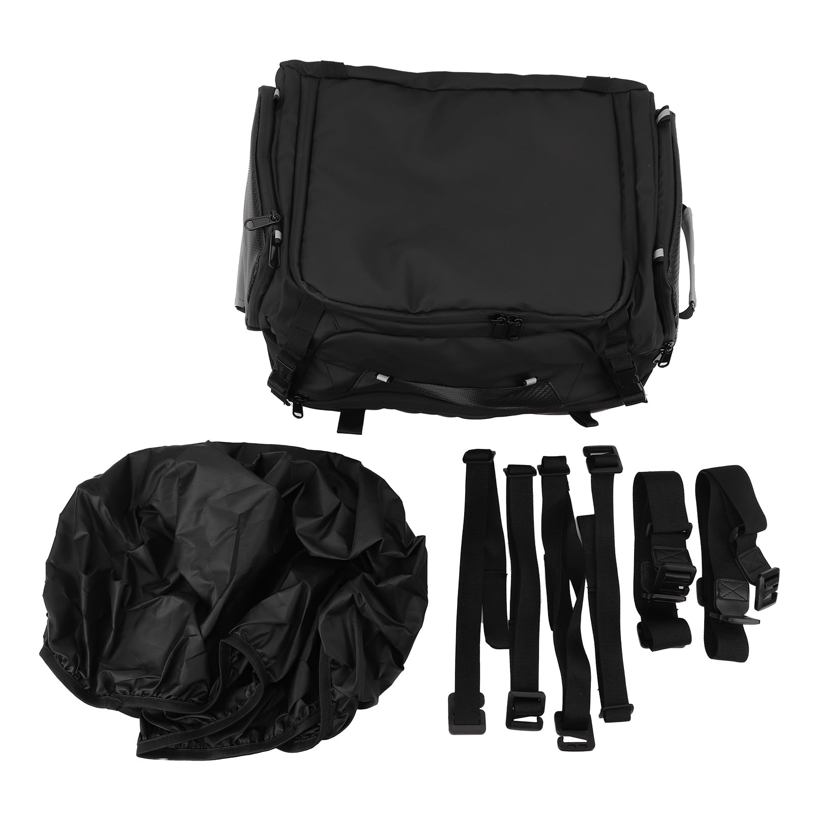 Lybunair Motorrad-Heckträger-Reisegepäcktasche, 42 l erweiterbare Motorrad-Heckträger-Kofferraumaufbewahrung mit großem Fassungsvermögen für R1200GS R1250GS LC von Lybunair