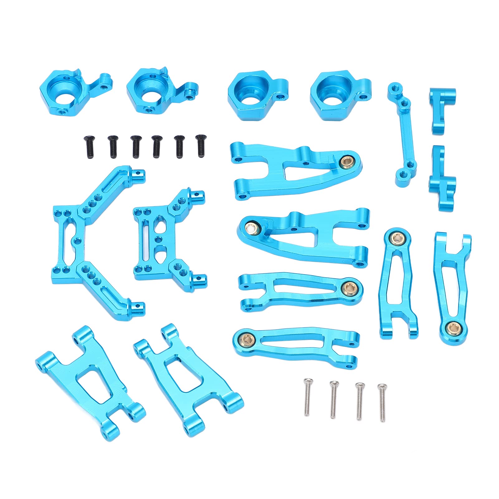 Lybunair RC-Schwingenaufhängungshalterung Lenkbecher Aluminium-Upgrade-Kit für SG1603 SG1604 1/16 RC-Autos (Blue) von Lybunair