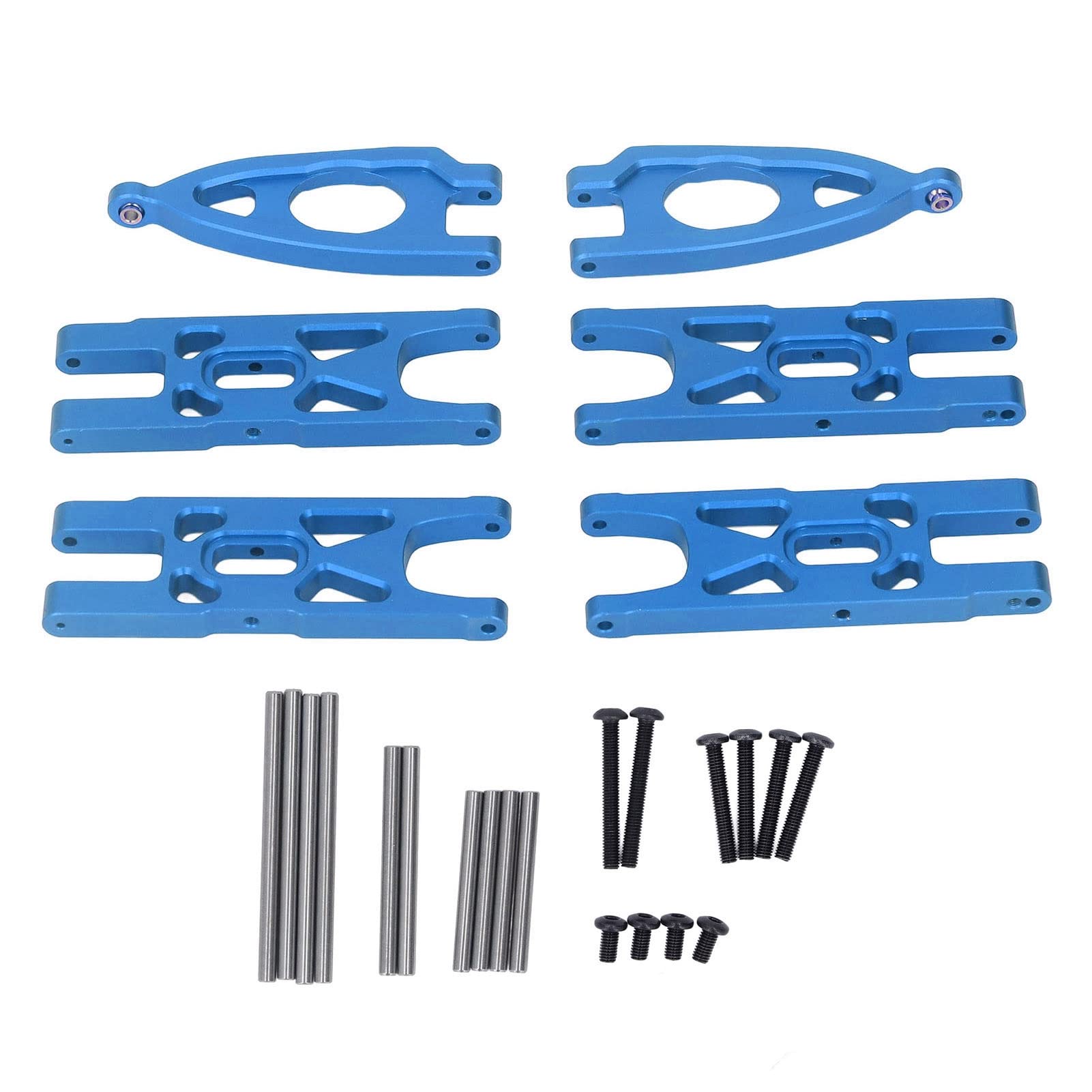 Lybunair RC Vorder- und Hinterradaufhängungsarm-Set, Upgrade-Zubehör für 1/10 ferngesteuertes Auto (Blue) von Lybunair