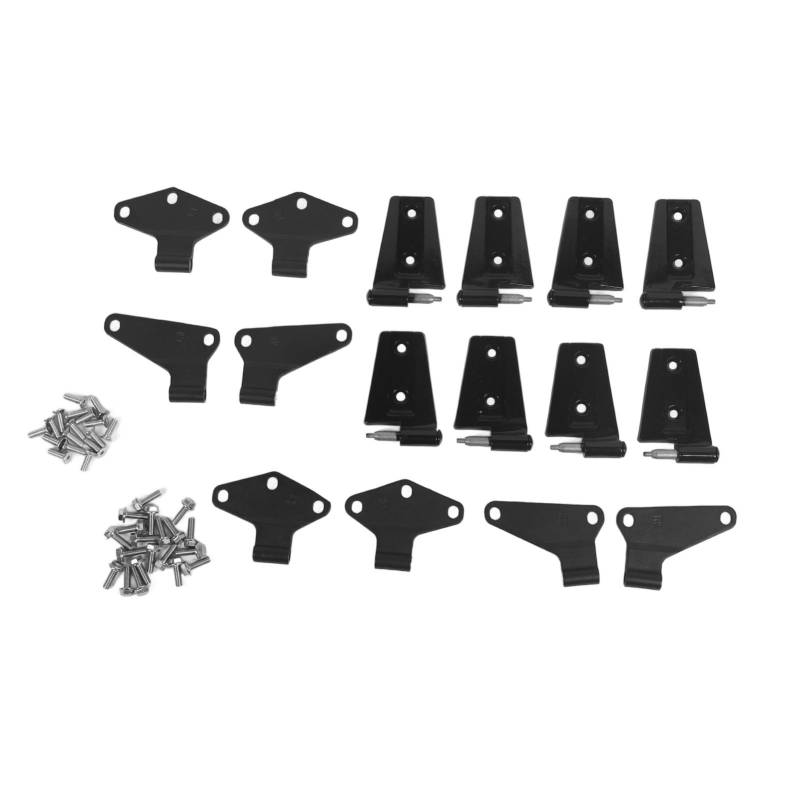 Lybunair Robuste, langlebige 4-Türscharnier-Montagesätze für verbesserte Leistung, Innen- und Außentürscharniere für JK 2007 bis 2018 von Lybunair