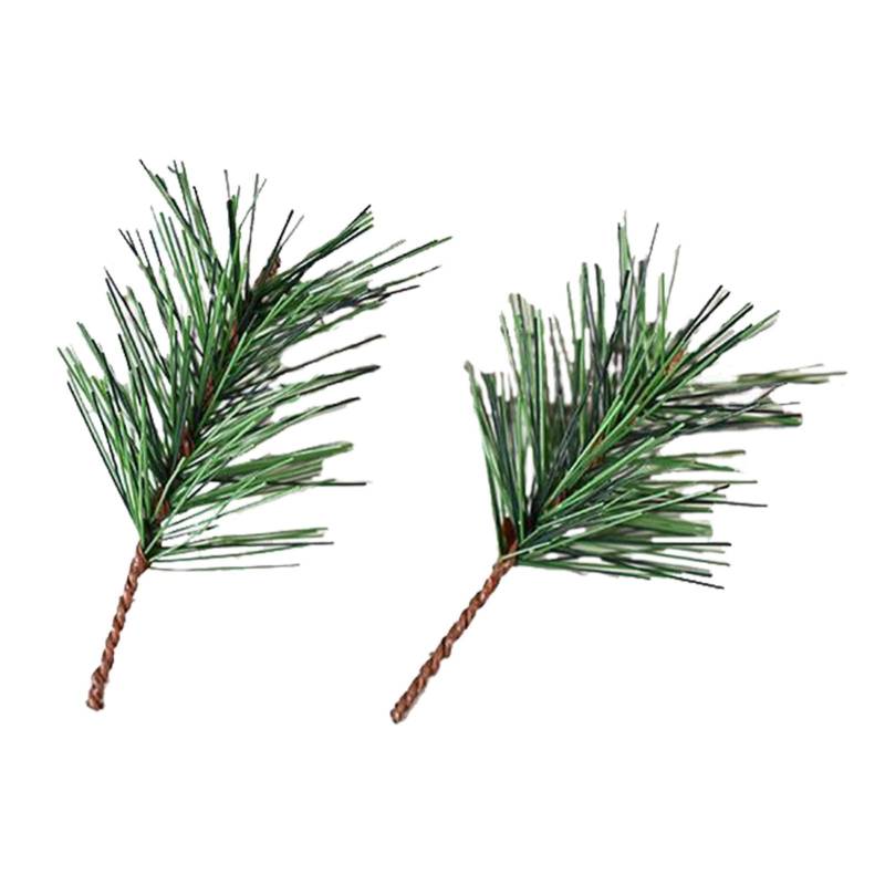 Lyricalist 10Pcss Decorating Pine Branches - Small Pine Stems Picks, Artificial Green Pine Needles Branches for Christmas, Wreaths Flower Arrangements Decorations von Lyricalist