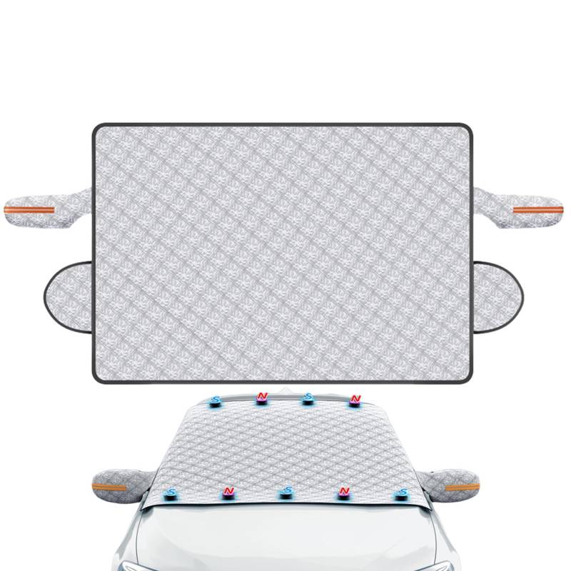 Windschutzscheiben-Schneedecke, Schneedecke für Auto,Windschutzscheibenabdeckung für Schnee und - Magnetisch, Spiegel, Winterschutz, entfernungs-Sonnenschutz, für MPV, Auto von Lyricalist