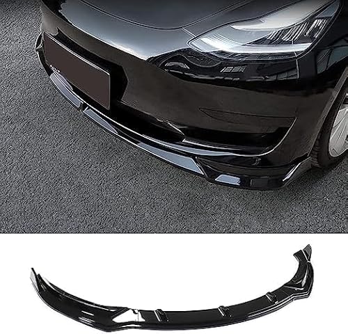 Auto Frontspoiler Lippe für Tesla Model 3 2017-2023 Kratzfest Kollisionssicher Lippenspoiler Frontstoßstangenlippe,Car Zubehör.,A von LzDDD