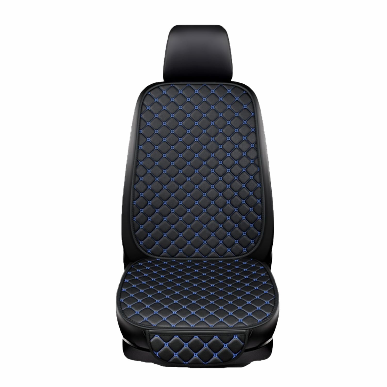 Auto Schonbezug Set für Mercedes-Benz CLA C118 2019-2024 Leder Autositzbezüge Sitzschoner für Vordersitze und Rücksitze.,D-Black+Blue von LzDDD