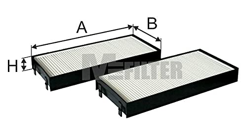 MFilter K9011-2 Cabin Filter, Set of 2 von M-Filter