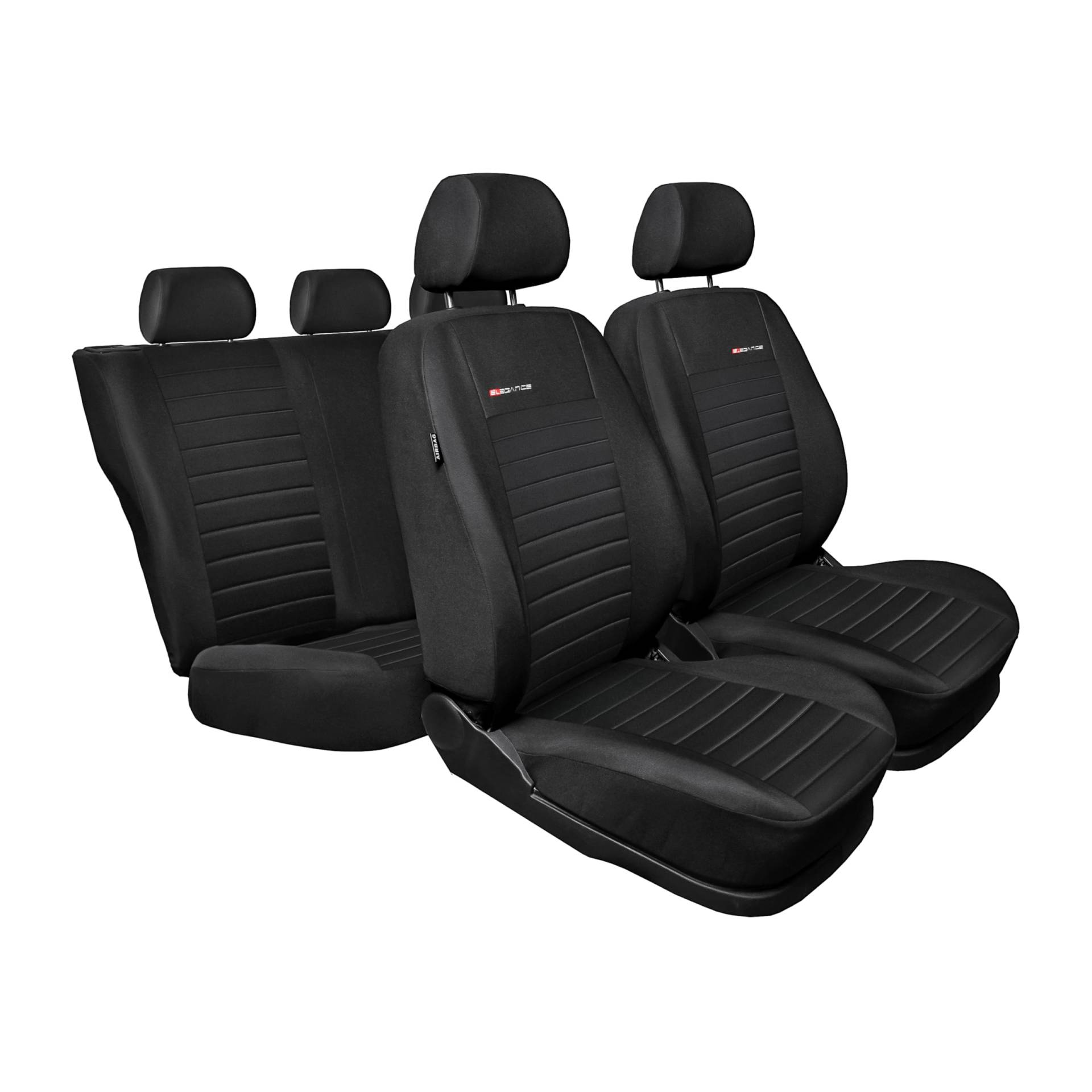 M MOTOS Personalisierte sitzbezüge auto für Audi A4 B6 2000-2004 Perfekt angepasste auto sitzbezüge mit aktivem Airbag-System, dreilagigem Material und makelloser Oberfläche, Ideal sitzauflage auto fü von M MOTOS