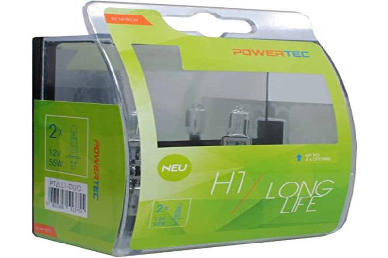 M-Tech PTZLL1-DUO H1 Halogen Birne 55 W Long Life, Anzahl 2 von M-Tech