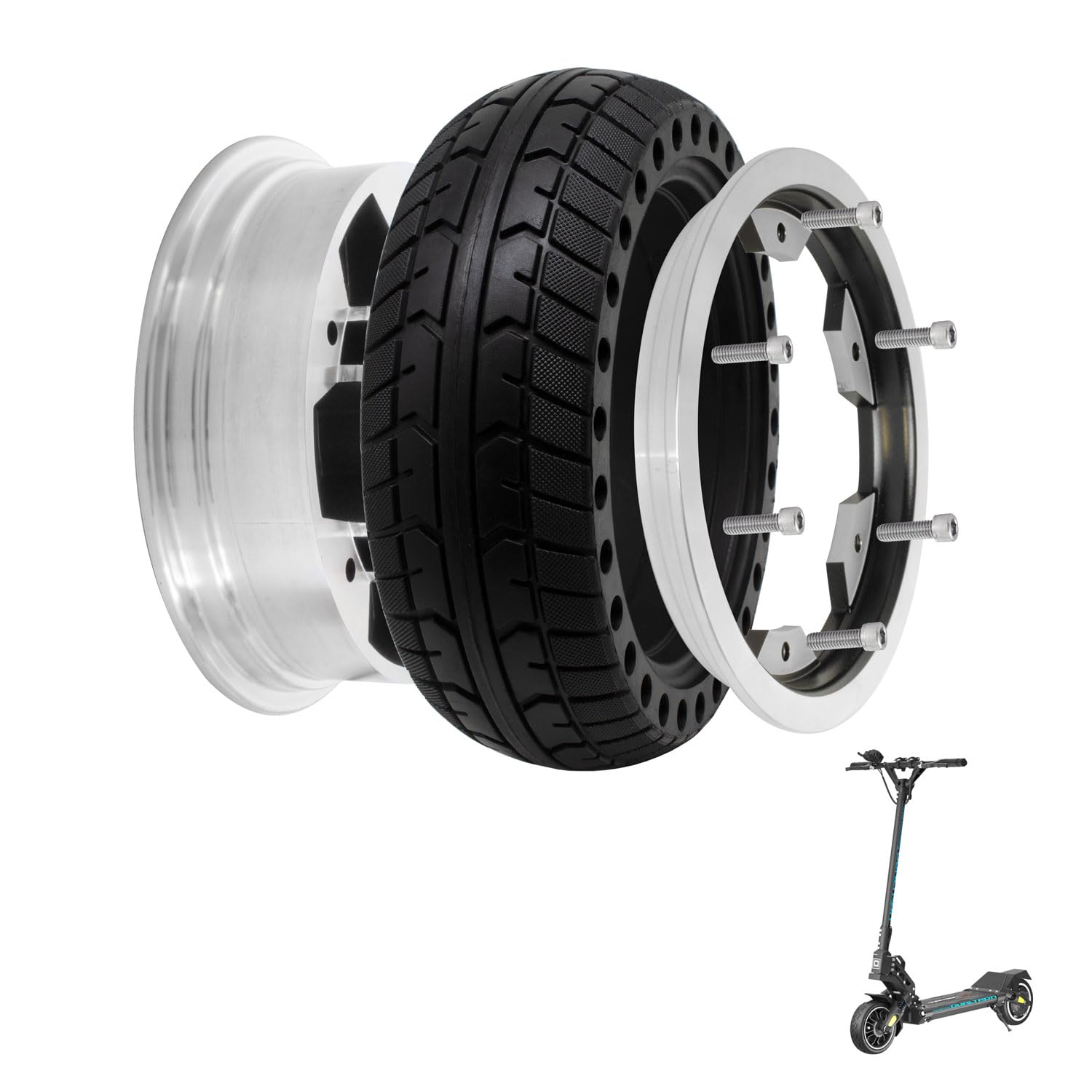 Dualtron Mini-Felge, zweiteilig, Easymont Taraways (Rim+Solid Tire) von M365Lyon