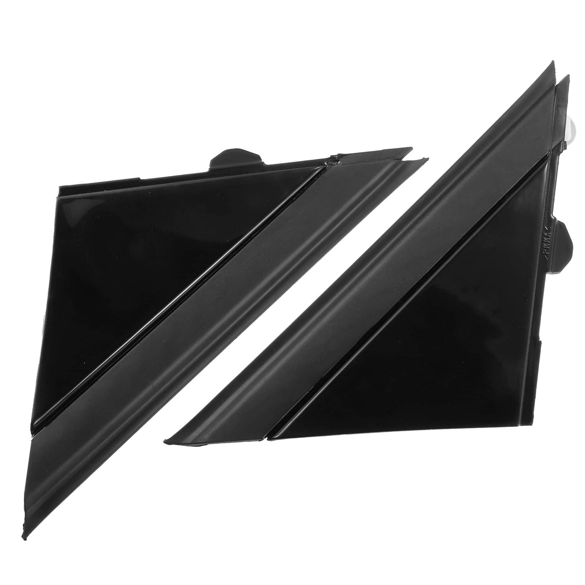 1 Paar Car Gloss Black Door Mirror Flag Cover für FIAT 500 12-19 High Gloss Trim 1SH17KX7AA 1SH16KXAA Left Driver Right Passenger Side Door Rearview Mirror Flag Cover Triangle Fender Cover von MACHSWON