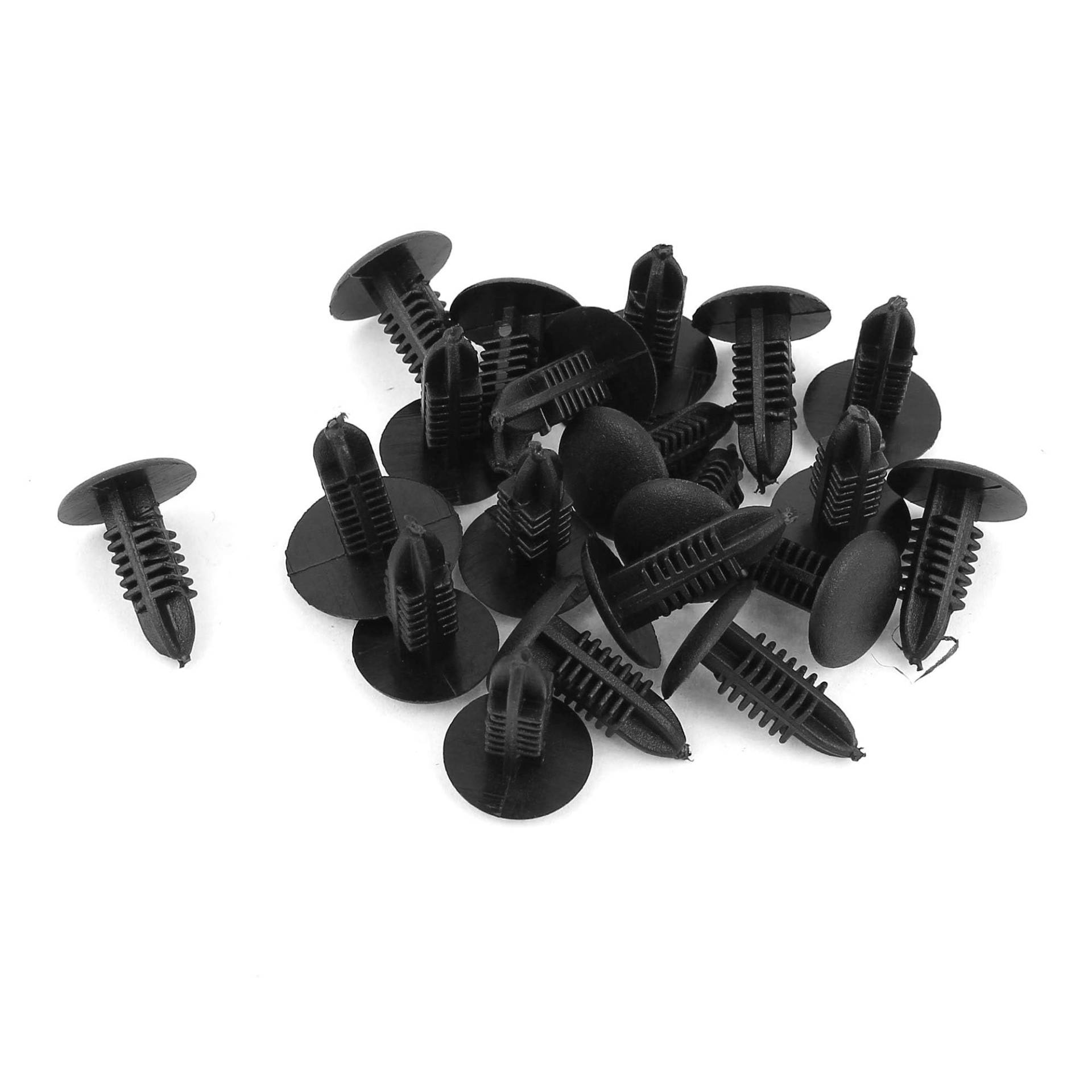 20 Stück Auto Tür Kotflügel 5 mm Loch Kunststoff Nieten Befestigungs Clips Schwarz von MACHSWON