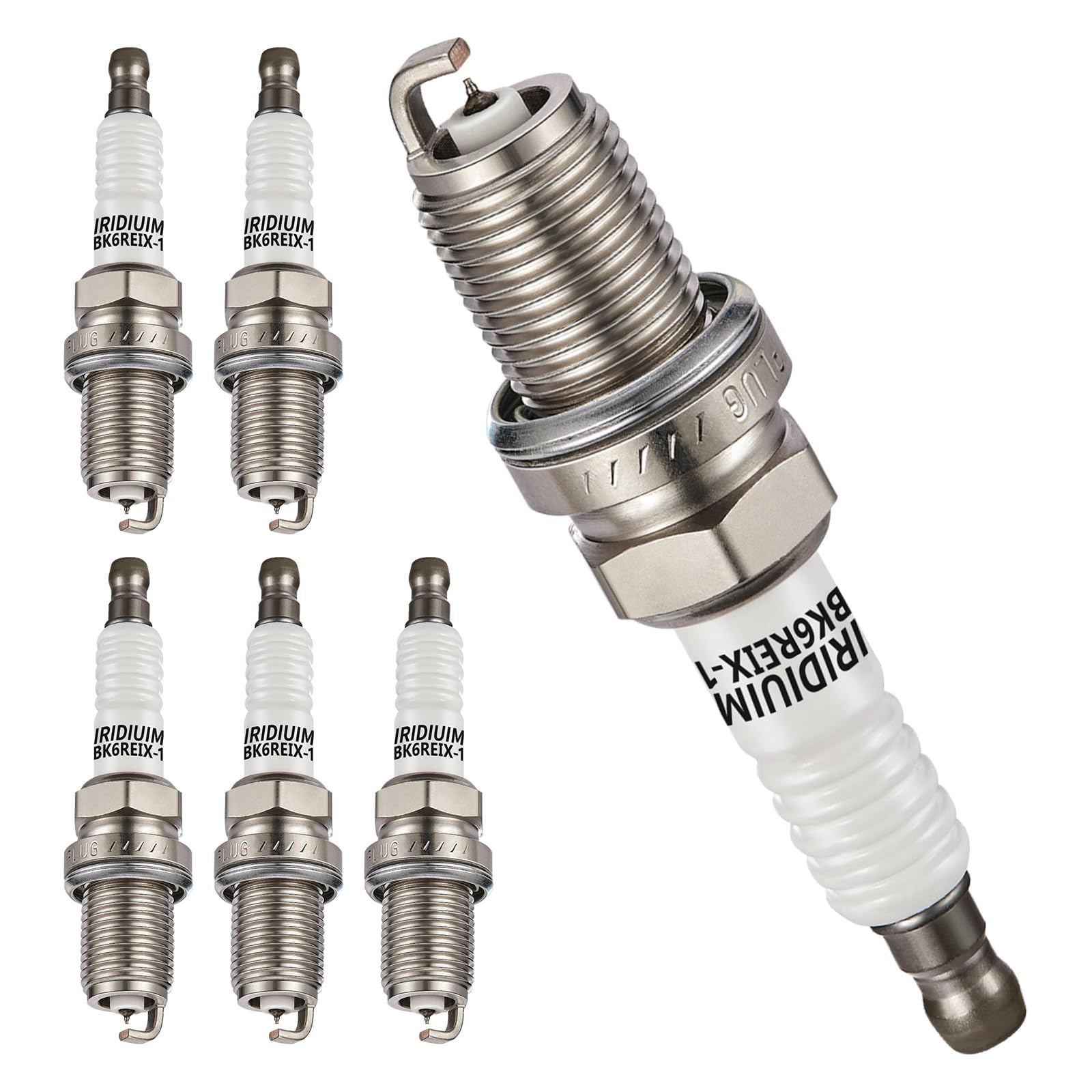 MACHSWON 4504 Iridium Zündkerzen 6 Pack Kompatibel mit Do-dge Dakota Durango Nitro Ram 1500 Je-ep Commander Grand Cherokee Liberty 3.7L 4.7L V6 V8 Ersatz für PK20TT Zündkerze von MACHSWON