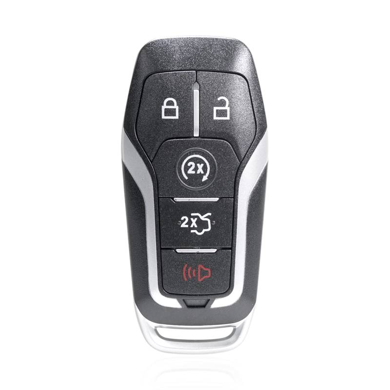 5 Tasten Ersatz Smart Key Fob Case Keyless Entry Remote Key Shell für Ford F150 F250 Explorer Edge 2015-2017 M3N-A2C31243300 mit Klinge ohne Chip von MACHSWON