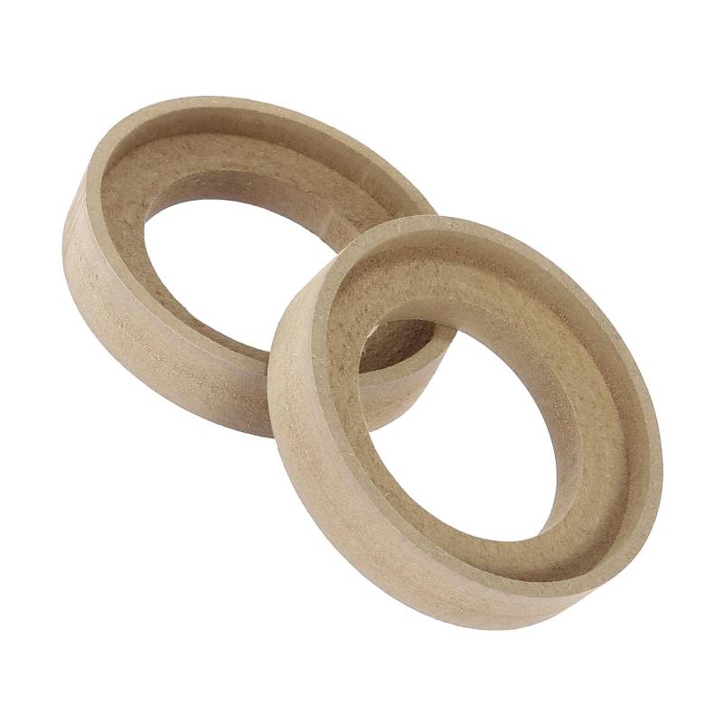 MACHSWON 2 Stück Auto Lautsprecher Abstandshalter Ring Adapter Halterungen Montage Aussparung Blende Platte Holz 60 mm ID Universal für 2,5 Zoll Lautsprecher von MACHSWON