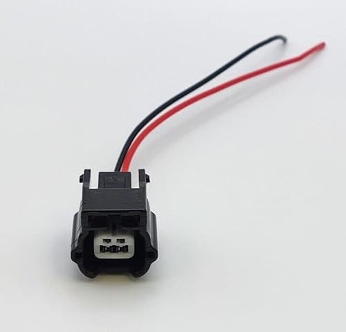 MACHSWON 2-poliger ABS-Sensor-Steckverbinder für Ni-ssan X-Trail Qashqai, vorverdrahtete Buchse mit 15 cm Kabel, langlebiges schwarzes Gehäuse von MACHSWON