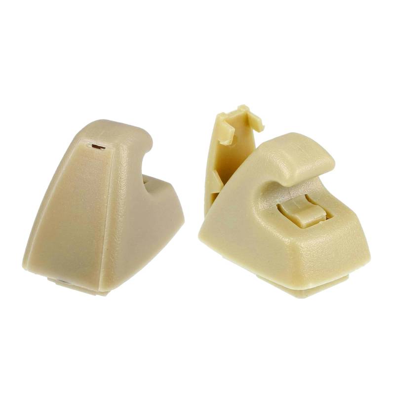 MACHSWON 2 stücke Sonnenblende Unterstützung Clip Retainer 95994975 Sonnenblende Unterstützung Clip Halter Halterung Aufhänger für Chevrolet Cruze Sonic Spark Beige 95994976 von MACHSWON