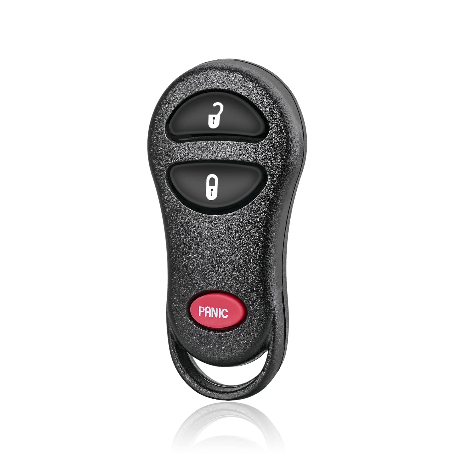 MACHSWON 3 Tasten Ersatz Keyless Entry Fernbedienung Auto Schlüsselanhänger Schwarz für Jeep Cherokee 1999-2001 für Jeep Grand Cherokee 1999-2004 GQ43VT9T von MACHSWON