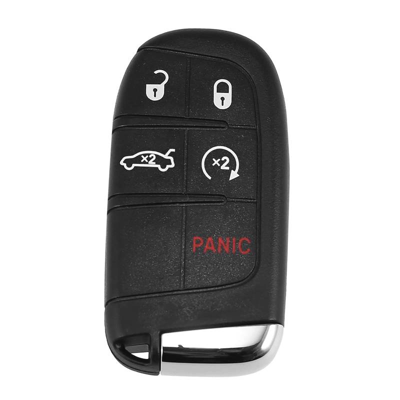 MACHSWON 433 MHz M3M-40821302 Smart Ersatz Keyless Entry Remote Autoschlüsselanhänger 5 Tasten mit Türschlüssel 4A Chip für Chrysler 300 2019-2022 von MACHSWON