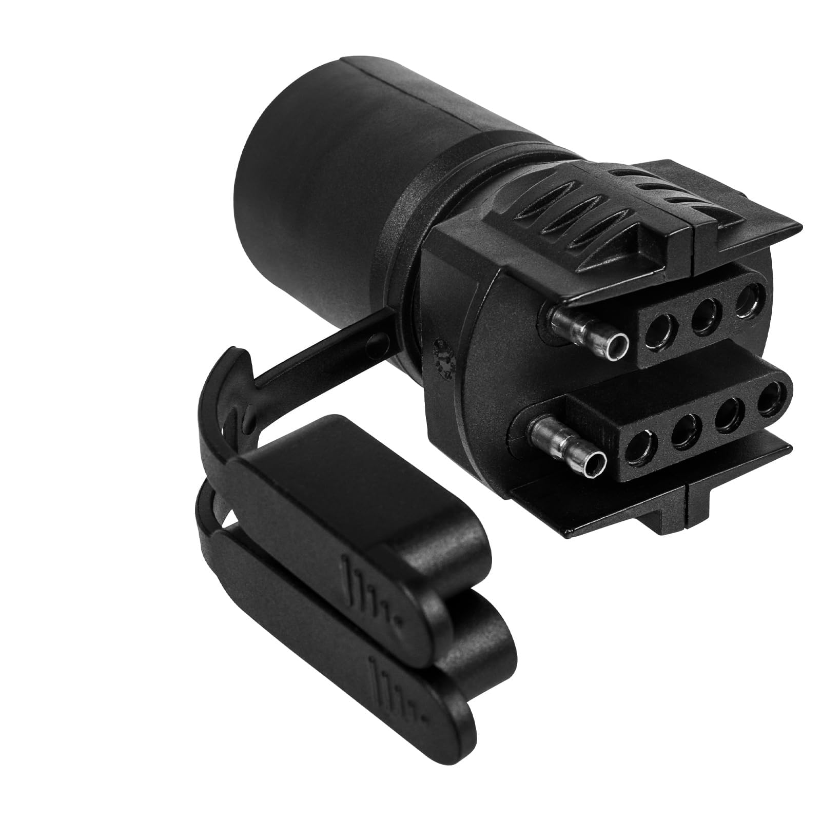 MACHSWON Anhänger Licht Adapter, 7 Pin auf 4/5 Pin Stecker, 12V Wetterfest 2 in 1 Anhänger Stecker Adapter für Wohnmobil, Boot und Auto Anhänger von MACHSWON