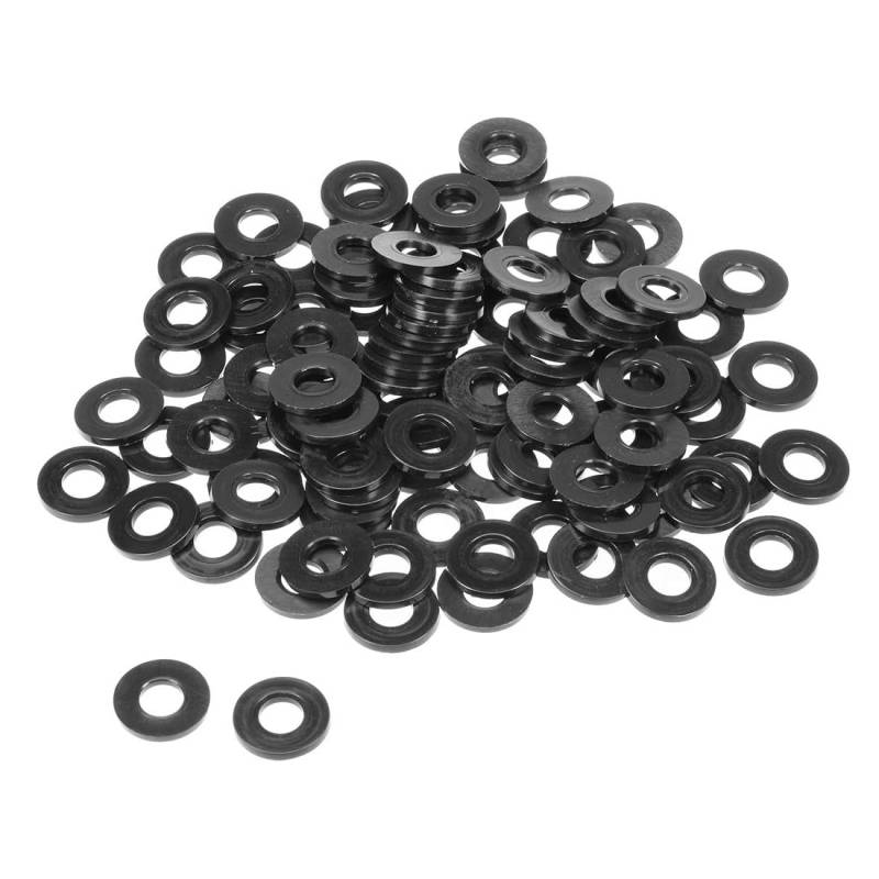 MACHSWON Flache Unterlegscheiben aus Nylon, 19 mm Außendurchmesser, 8 mm Innendurchmesser, 2 mm Dicke, M8 flache Unterlegscheiben, Dichtung für Schlauchschraube, Wasserhahnrohr, Ventil oder von MACHSWON