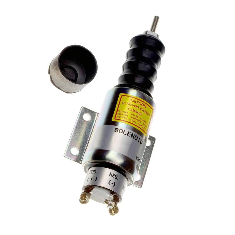 MACHSWON Fuel Shut Down Solenoid SA-2606-A SA2606-A 2001-12E2U1B2S1A Compatible with Woodward 3 Terminals 12V von MACHSWON