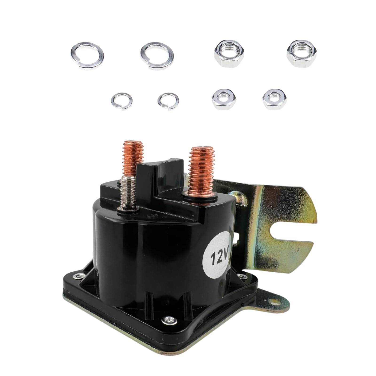 MACHSWON Starter Relais Solenoid Heavy Duty Solenoid Remote Switch Relais 12V 3 Terminals 100 Continuous Amps Compatible with MTE Hydraulikpumpe Prestolite Ersetzt SAZ4201GF 15-535 von MACHSWON