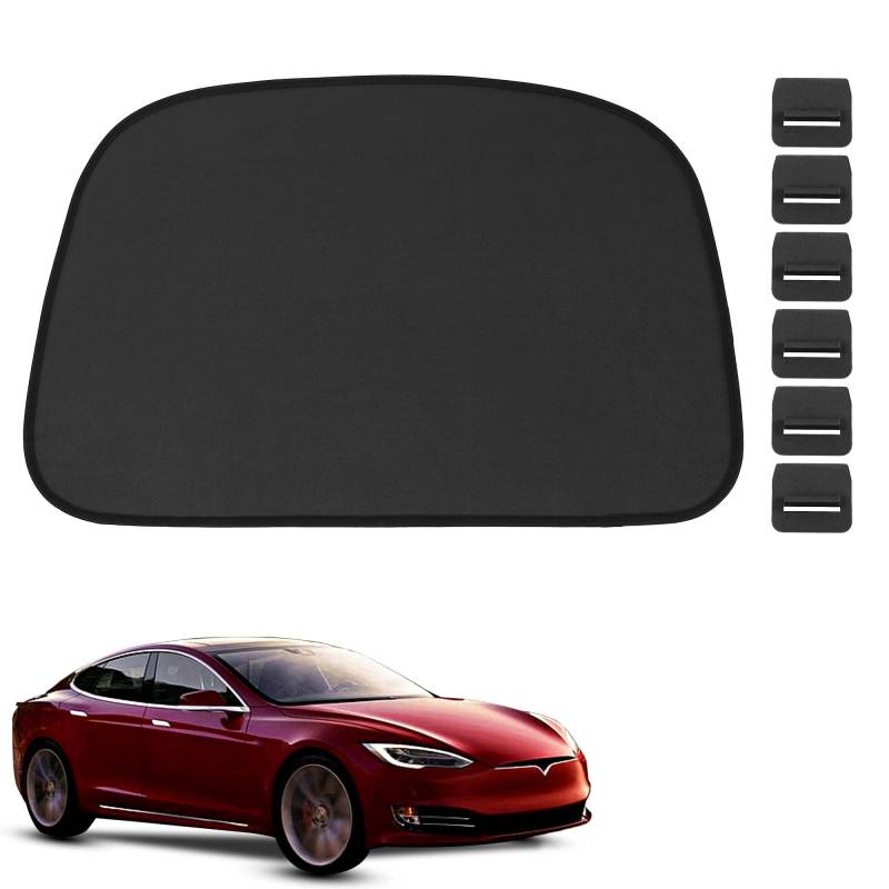 Tesla Model S Fensterblenden für Babys, 98 x 65 cm, Sonnenschutz, Blendschutz und UV-Schutz für Ihr Kind, Heckscheibenschutz für Auto, Netzfenster für Auto, Baby von MACHSWON