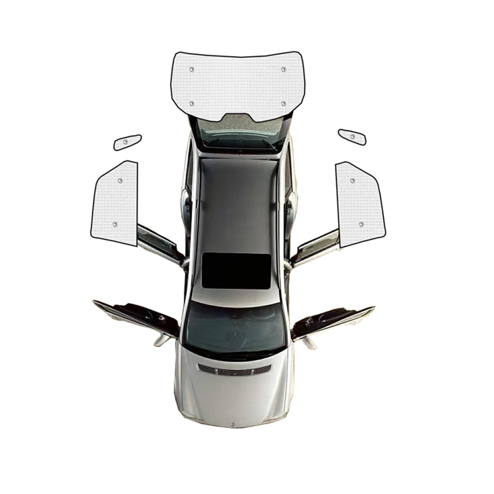 Sonnenschutz Auto Für Mazda CX-30 CX30 CX 30 2021 2022 2023 Frontscheibe Mesh Vorhang Seite Fenster Sonnenschirm Auto Fenster Sonnenschutz(13-Rear sunshades) von MACUN