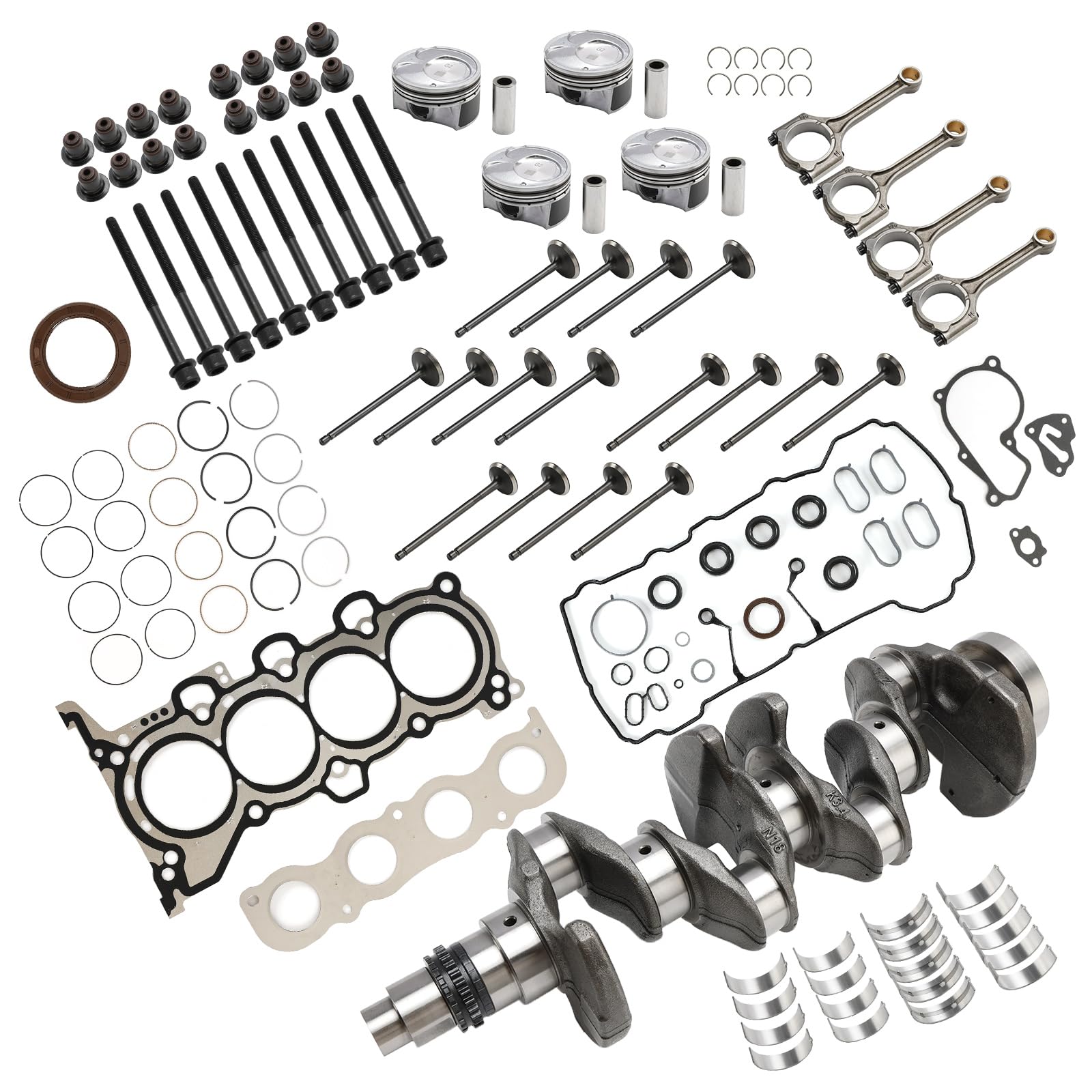 MAD HORNETS G4NA 2.0L Motor Rebuild Kit Kurbelwelle Pleuel Dichtungssatz passend für Hyundai KIA von MAD HORNETS