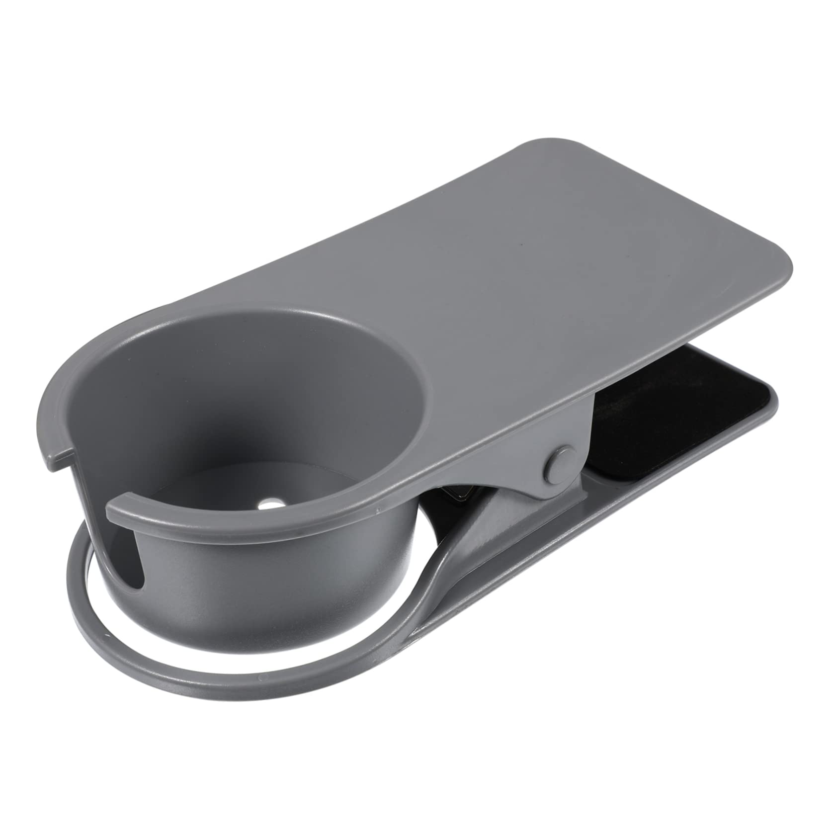 MAGICLULU 1Stk Tisch Getränkehalter Tasse Tischbecher-Clip Bürotisch Schreibtisch Seite riesiger Clip schreintischorganizer schreibtisch organiser Flaschenhalter-Clip Becherfixierer Abs Grey von MAGICLULU