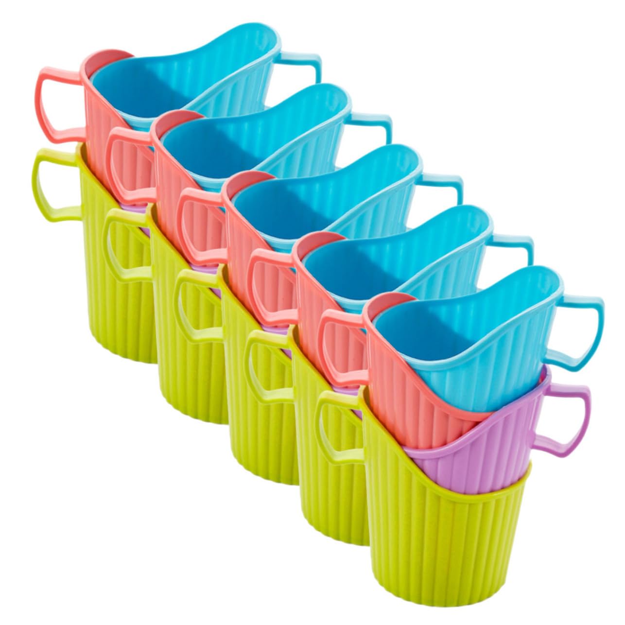 MAGICLULU 20St Einwegbecherhalter aus Pappe Bahnhof Sup-Getränkehalter Bunter Pappbecherhalter Spender kaffeetassen Halter cupholder Anti-Heiß-Pappbecherhalter Mehrzweck-Getränkehalter von MAGICLULU