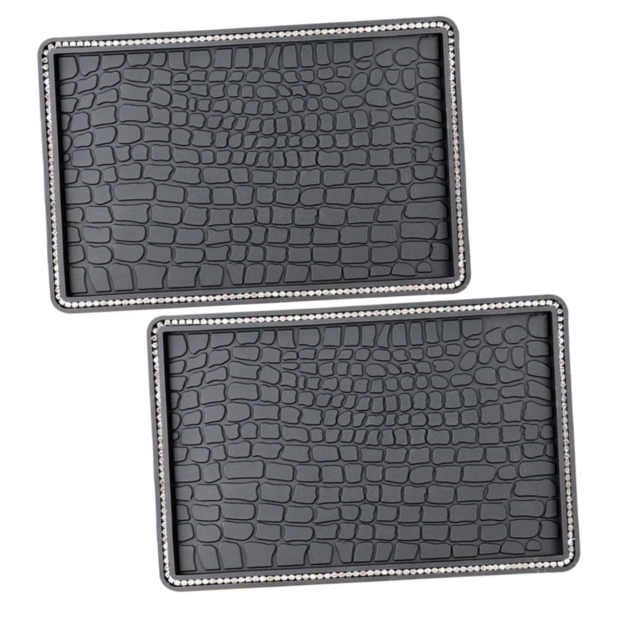 MAGICLULU 2Stücke Auto Armaturenbrett Matte Mit Strass Handyhalterung Pad Für Fahrzeug Elegantes Design Und Stabiler Material Waschbar Und Wiederverwendbar MAGICLULU 2Stücke Auto Armaturenbrett Matte Mit Strass Handyhalterung Pad Für Fahrzeug Elegantes Design Und Stabiler Material Waschbar Und Wiederverwendbar von MAGICLULU