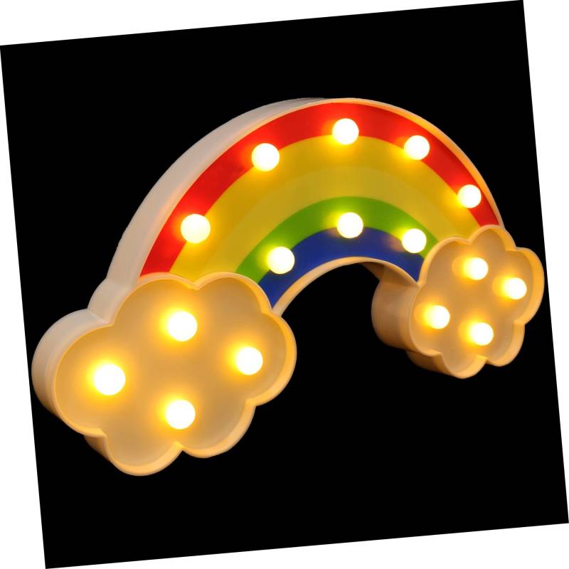 MAGICLULU Regenbogen Modellierlampe LED Schreibtischleuchte Regenbogenlampe Dekoratives Atmosphärenlicht Tischlampen Neonlichtschild Kleine LED Lampe Neonschild Licht Ästhetische von MAGICLULU