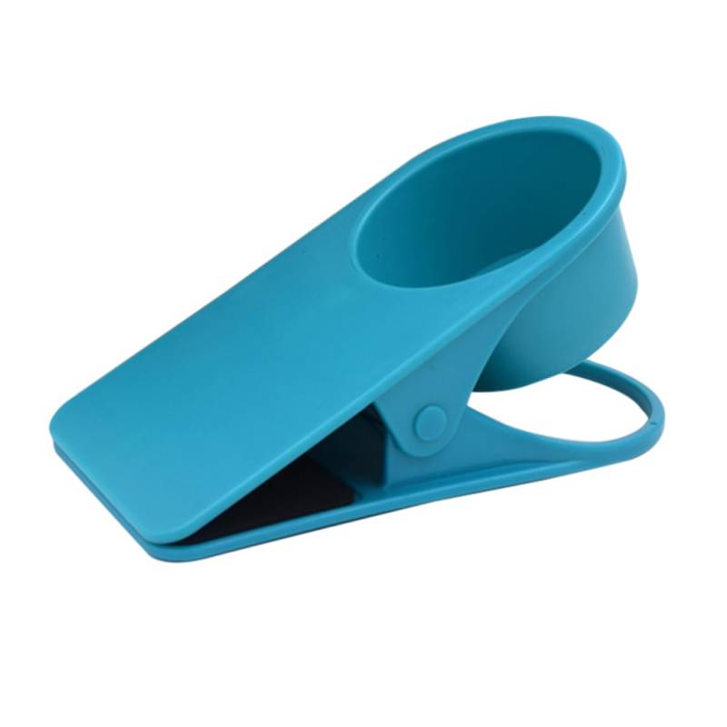 MAGICLULU Seitlicher Halteclip Für Den Schreibtisch Handyladegerät Tischbecherhalter Flaschenbürste Halter Für Kaffeebecher Tischclips Tisch Flaschenhalter Kaffeetassenständer Blau Blue von MAGICLULU