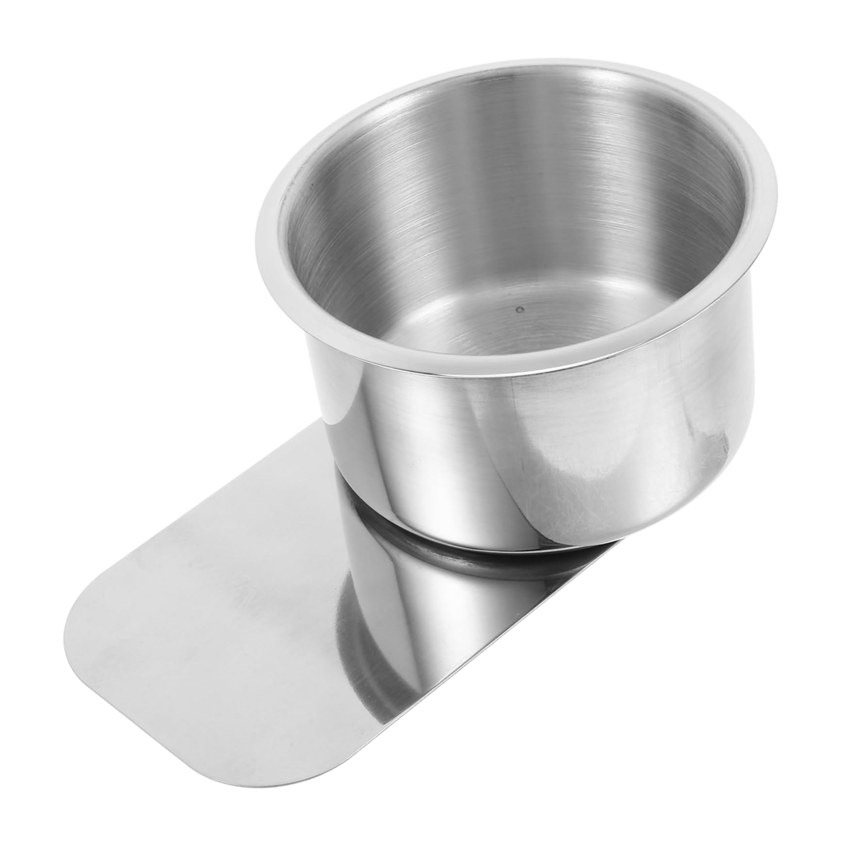 MAGICLULU Untersetzer Aus Edelstahl Pod-Halter Platte Weinregal Tasse Haken Flaschenregal Tassen Getränkehalter Unter Dem Schrank Magnetischer Getränkehalter Sitz Silver Rostfreier Stahl von MAGICLULU