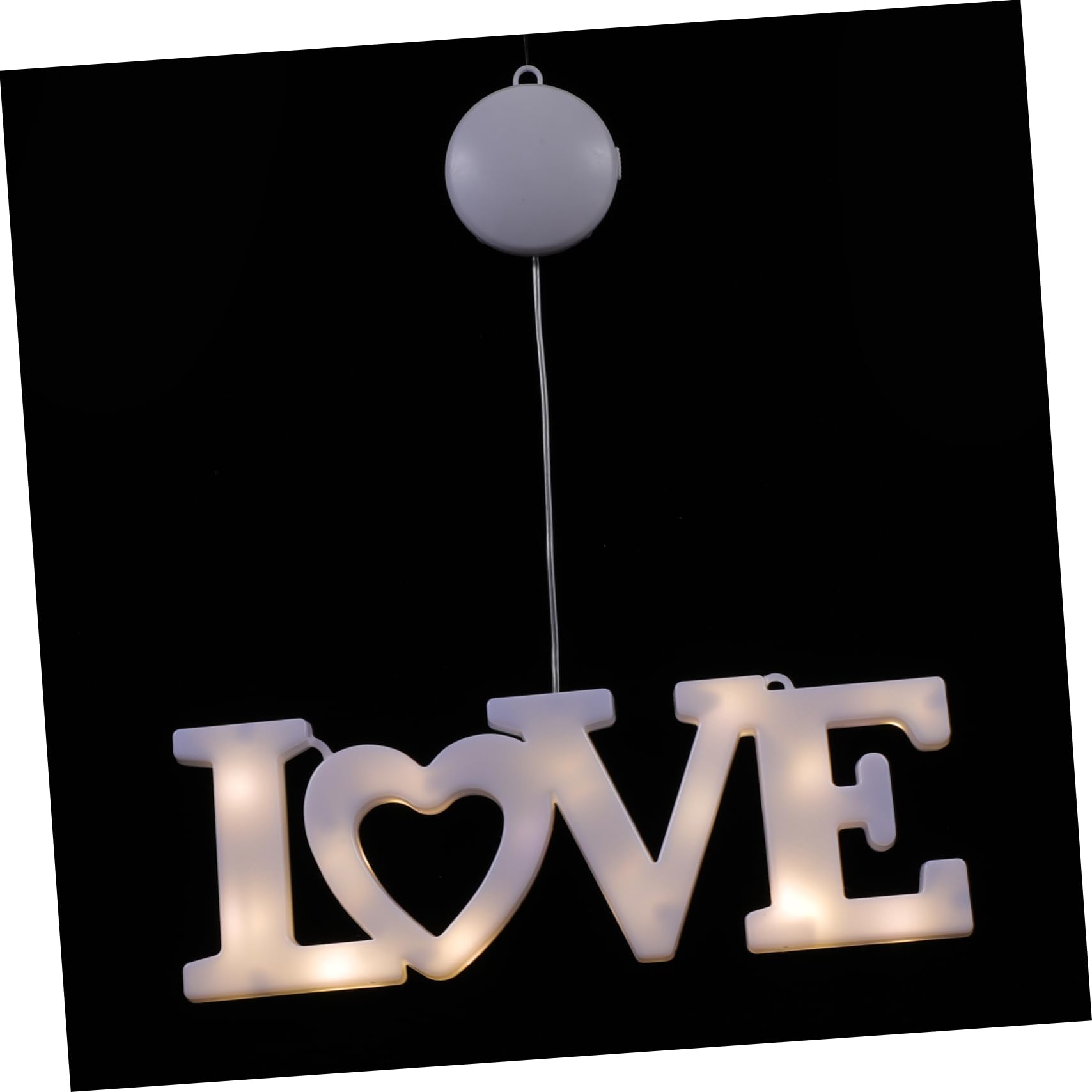 MAGICLULU Valentinstag-Saugnapf-Lichter led ligts led-Light valentinsdekoration Decoration The Office kreative Hängeleuchte Einzigartiges Partylicht Einzigartiges Saugnapflicht Plastik Weiß von MAGICLULU