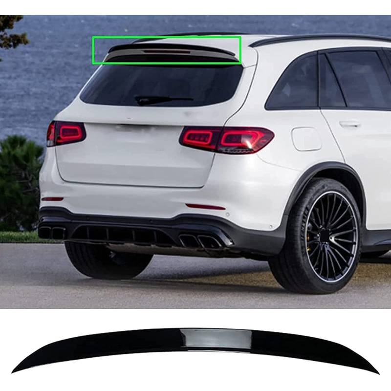 Auto Heckspoiler für Mercedes Benz GLC Class X253 GLC 200 GLC 43 GLC 63 2016-2021, Auto Hintere Kofferraum Heckspoiler Lippe Spoiler, Heckflügel Dach Heckscheibenspoiler Spoilerflügel Styling Zubehör von MAGII